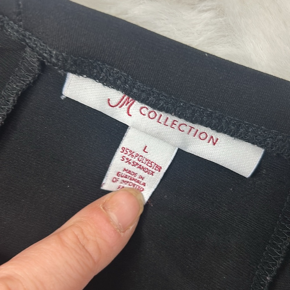 JM Collection A-Line Skirt Stretch Knit Large Maxi Slinky Elasticic Waist Office - Picture 3 of 4